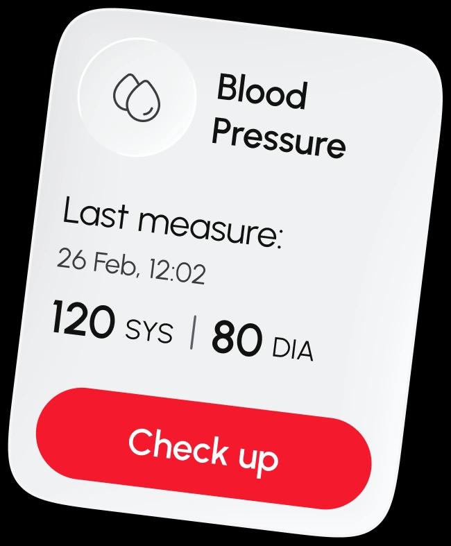 Blood pressure card