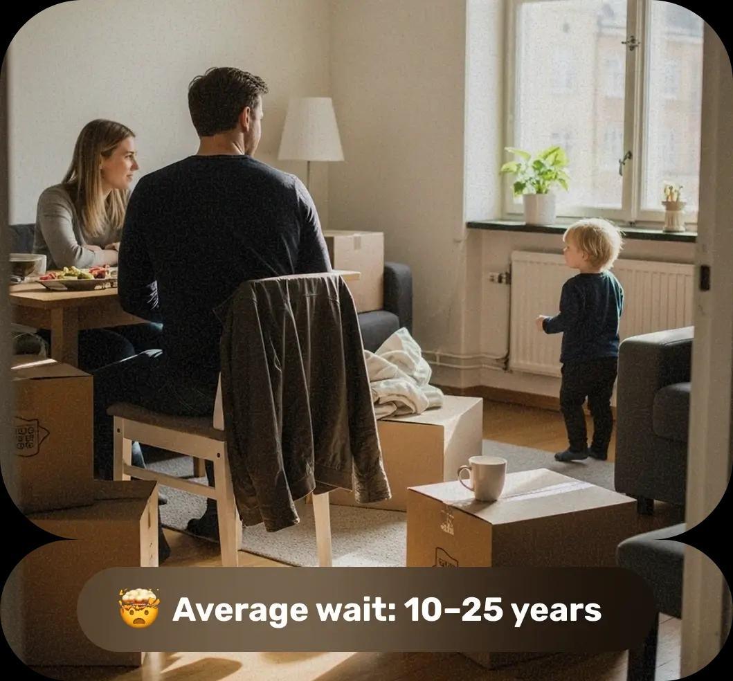 Average wait: 10–25 years