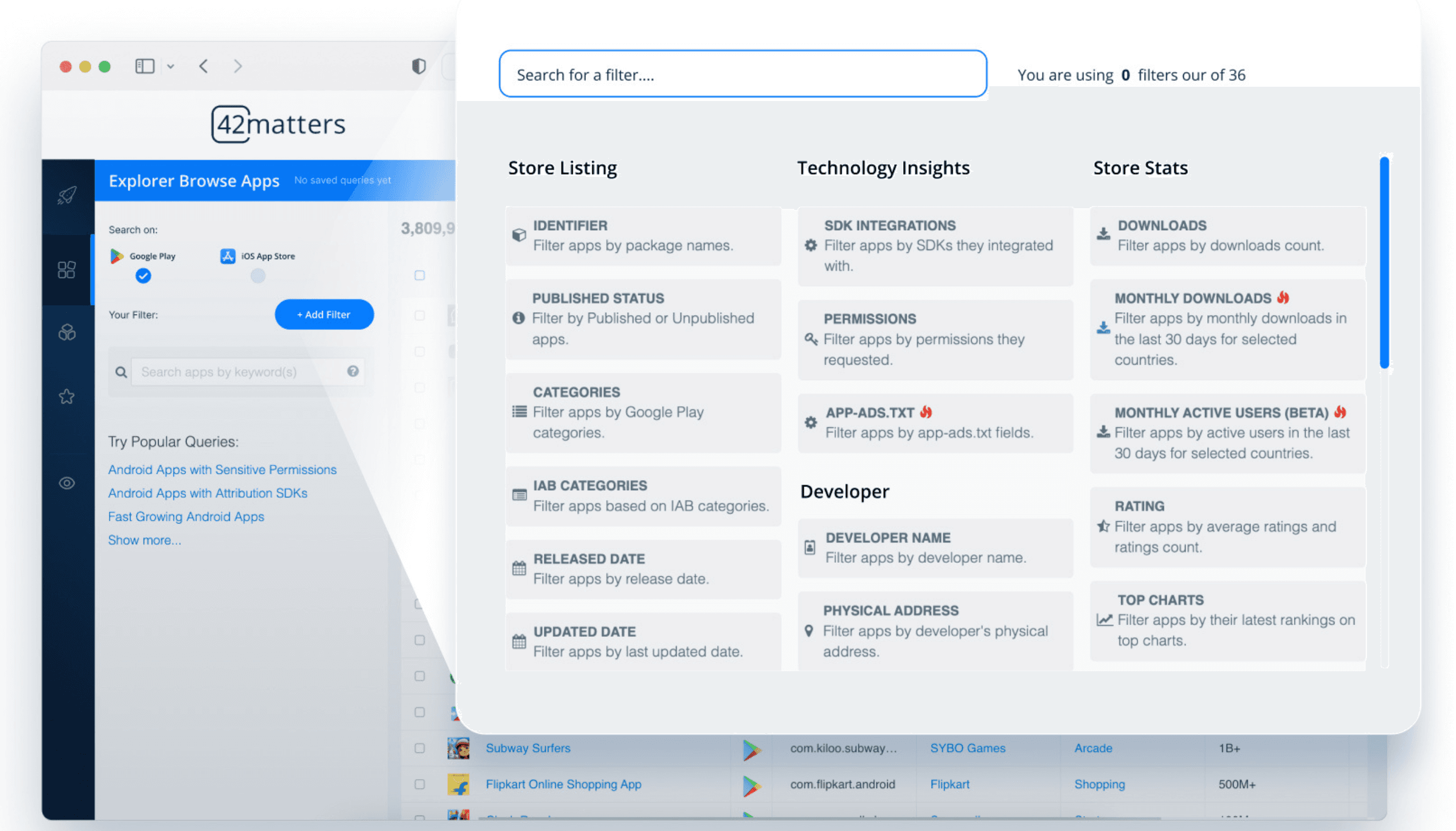 TOP ASO Tool 42matters