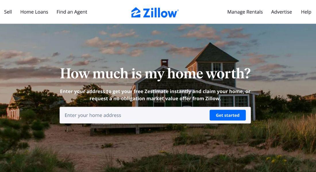 AI in Real Estate App Example Zillow