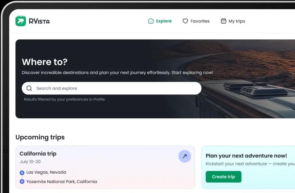 Screenshot RVista app