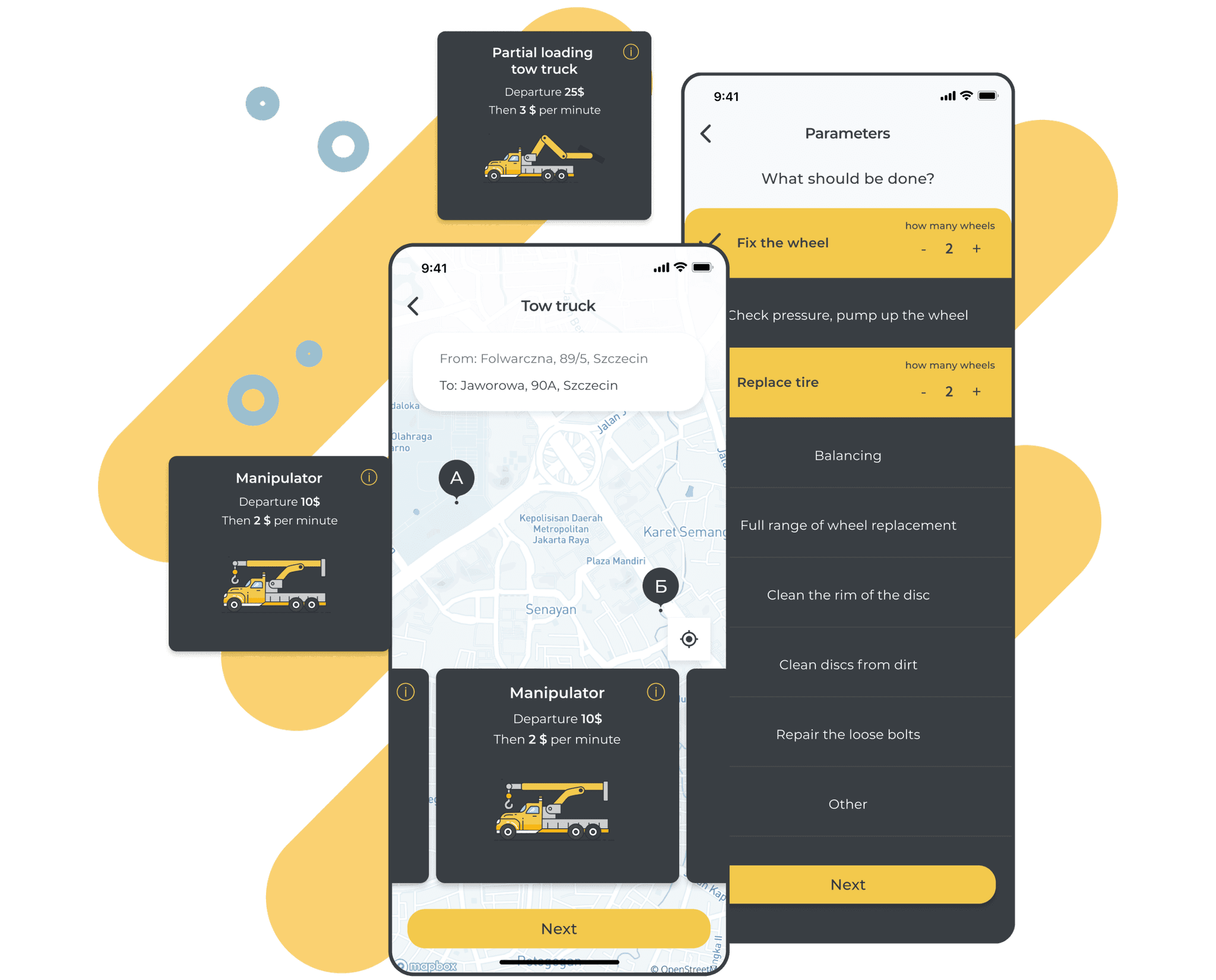 Admin panel development