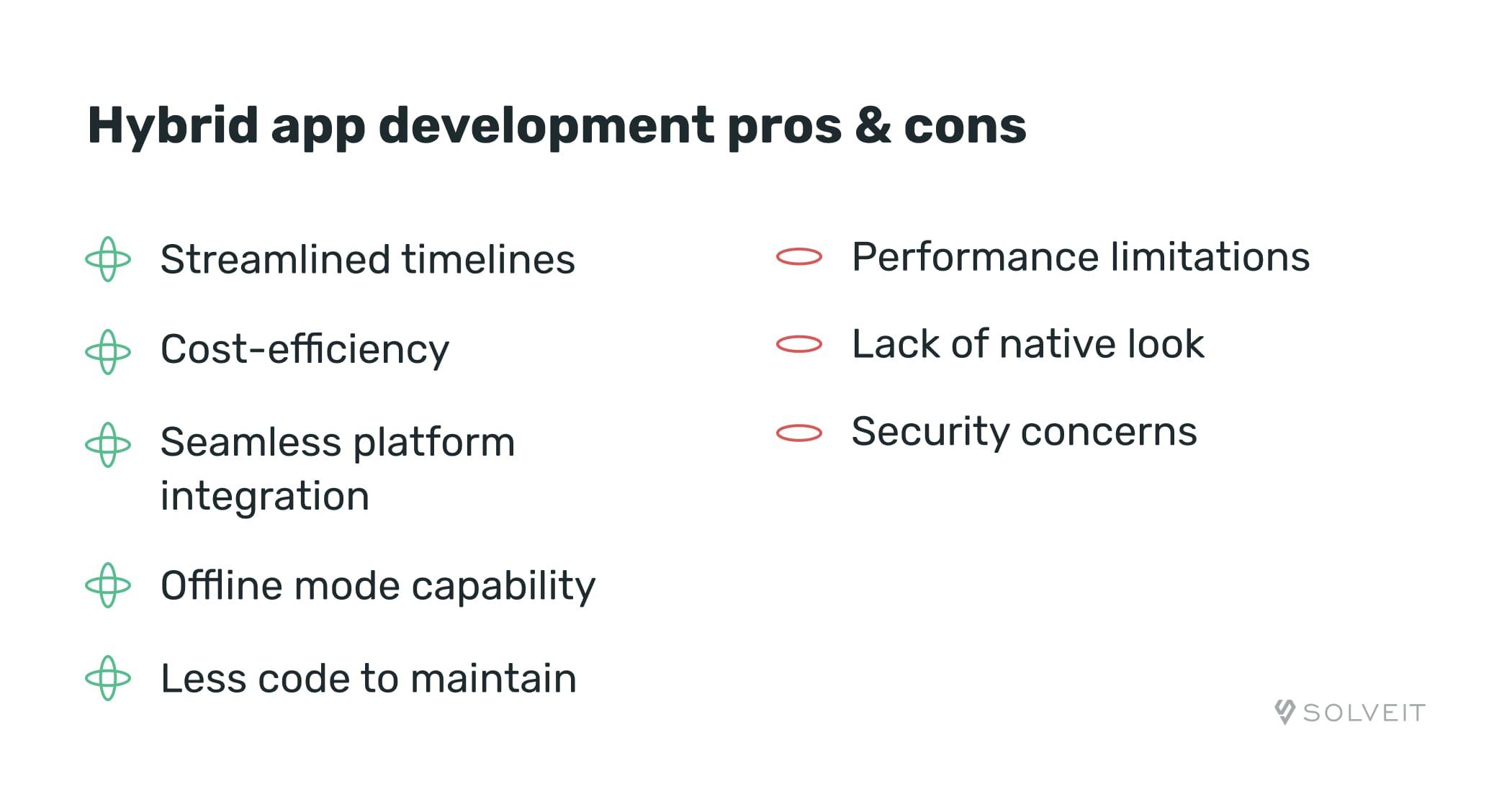 Hybrid App Development Pros & Cons