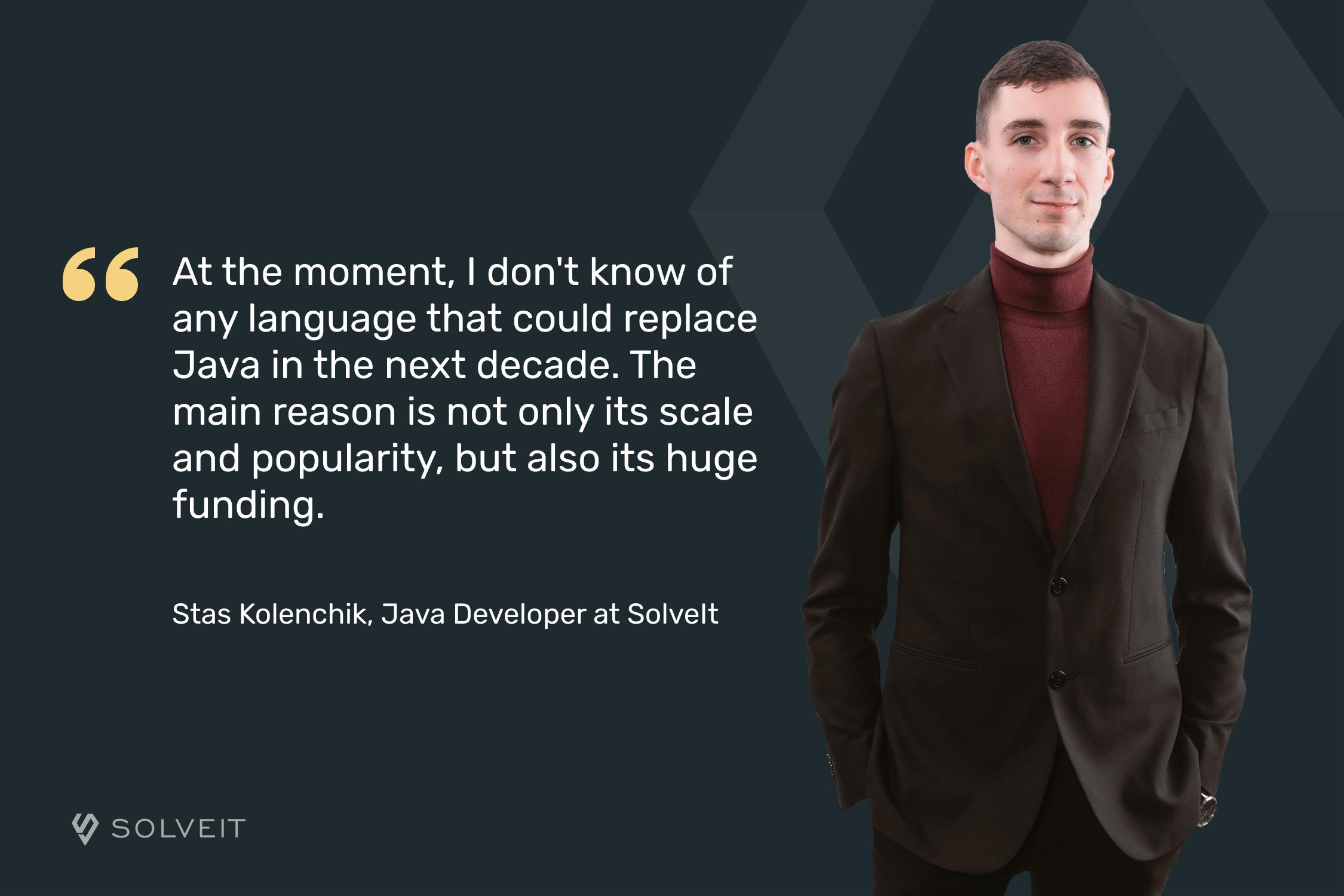 Stas Kolenchik – Java programmer at SolveIt