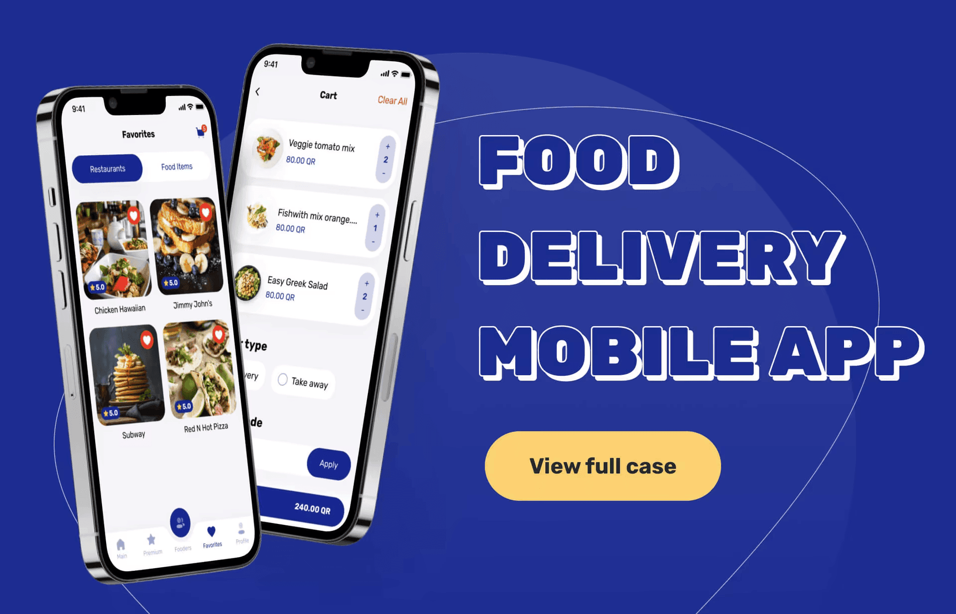 food delivery mobile app case
