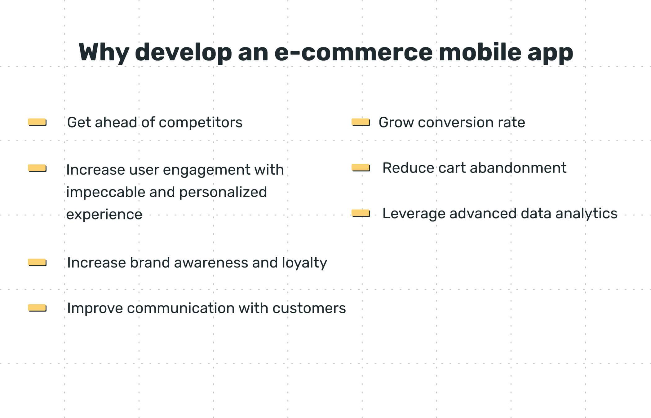 Benefits of e-commerce mobile app