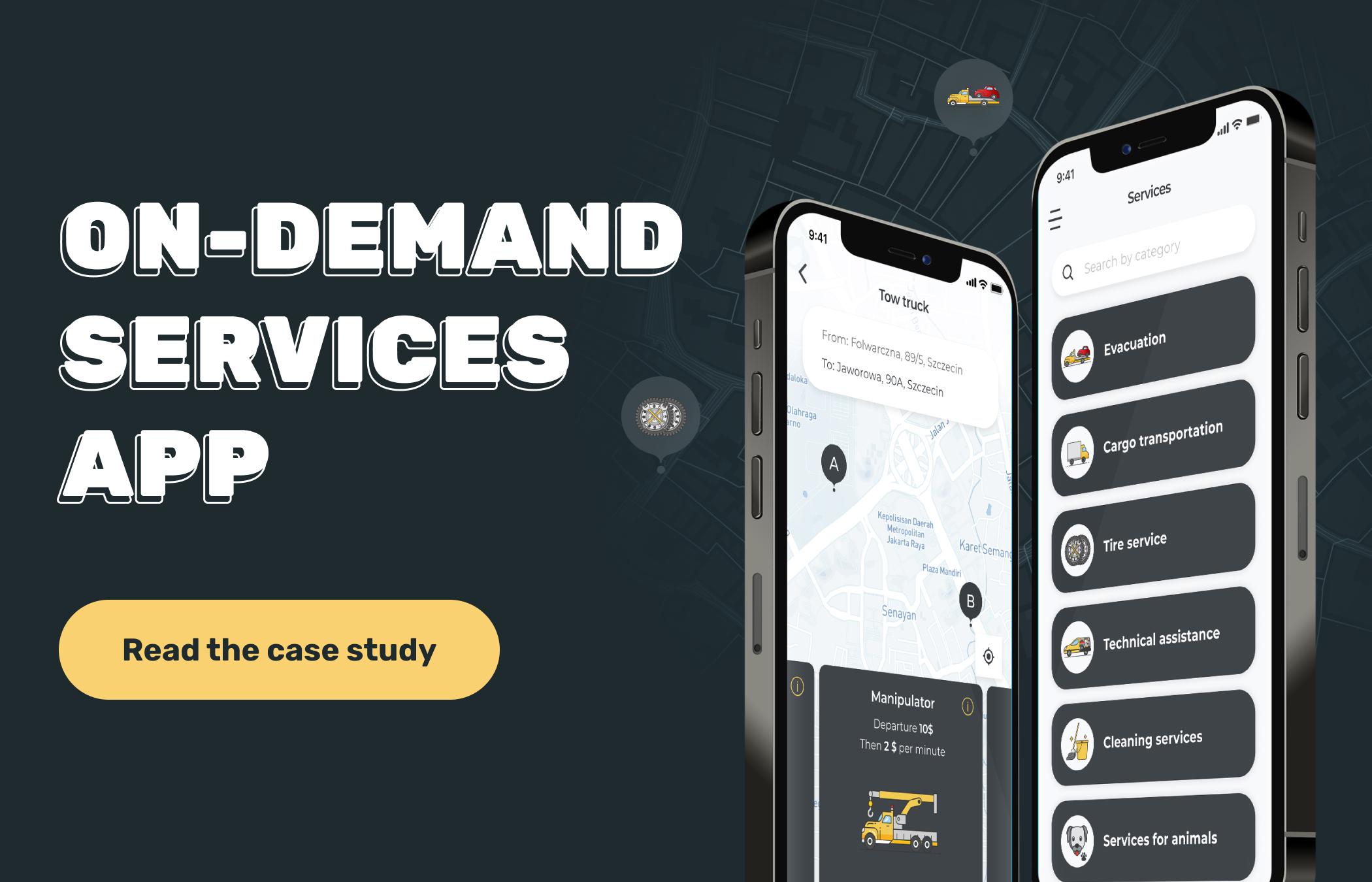 On-demand services app