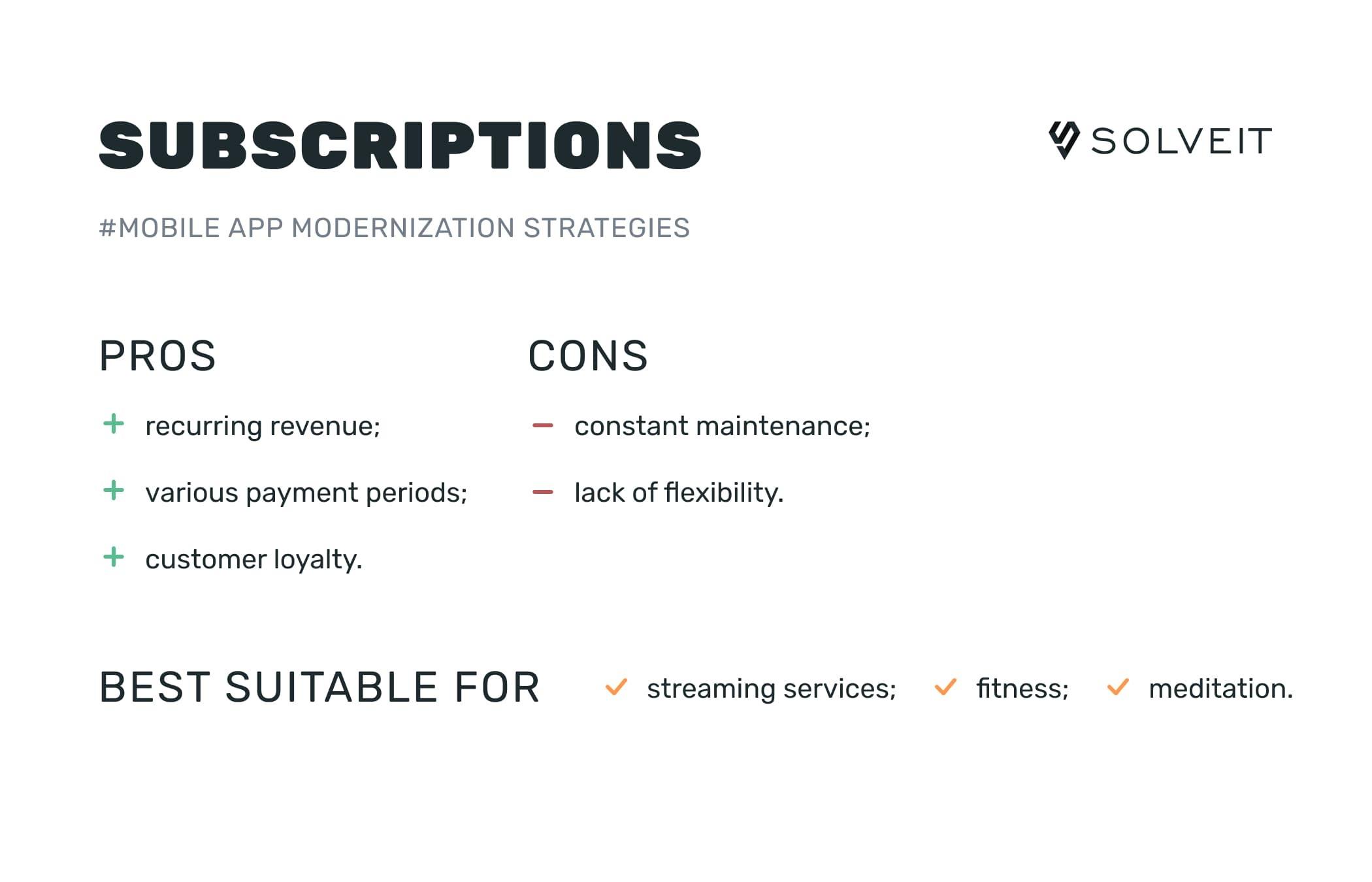 app monetization strategies: subscriptions