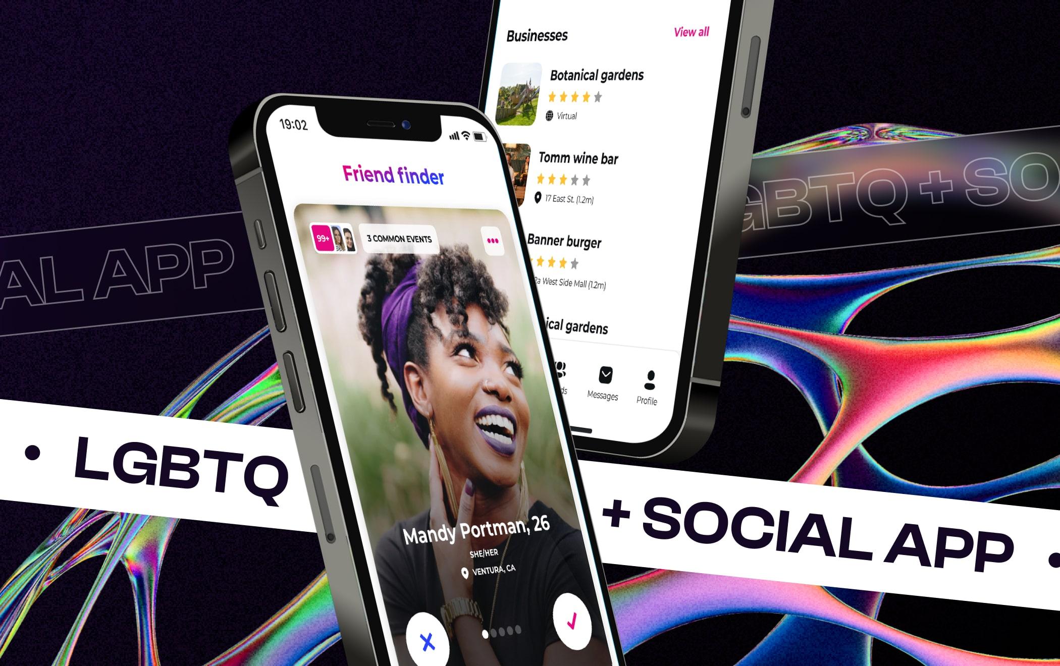 LGBTQ+ social app