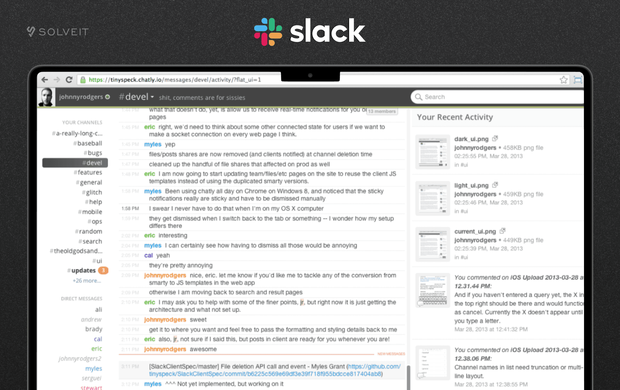 Slack MVP Example