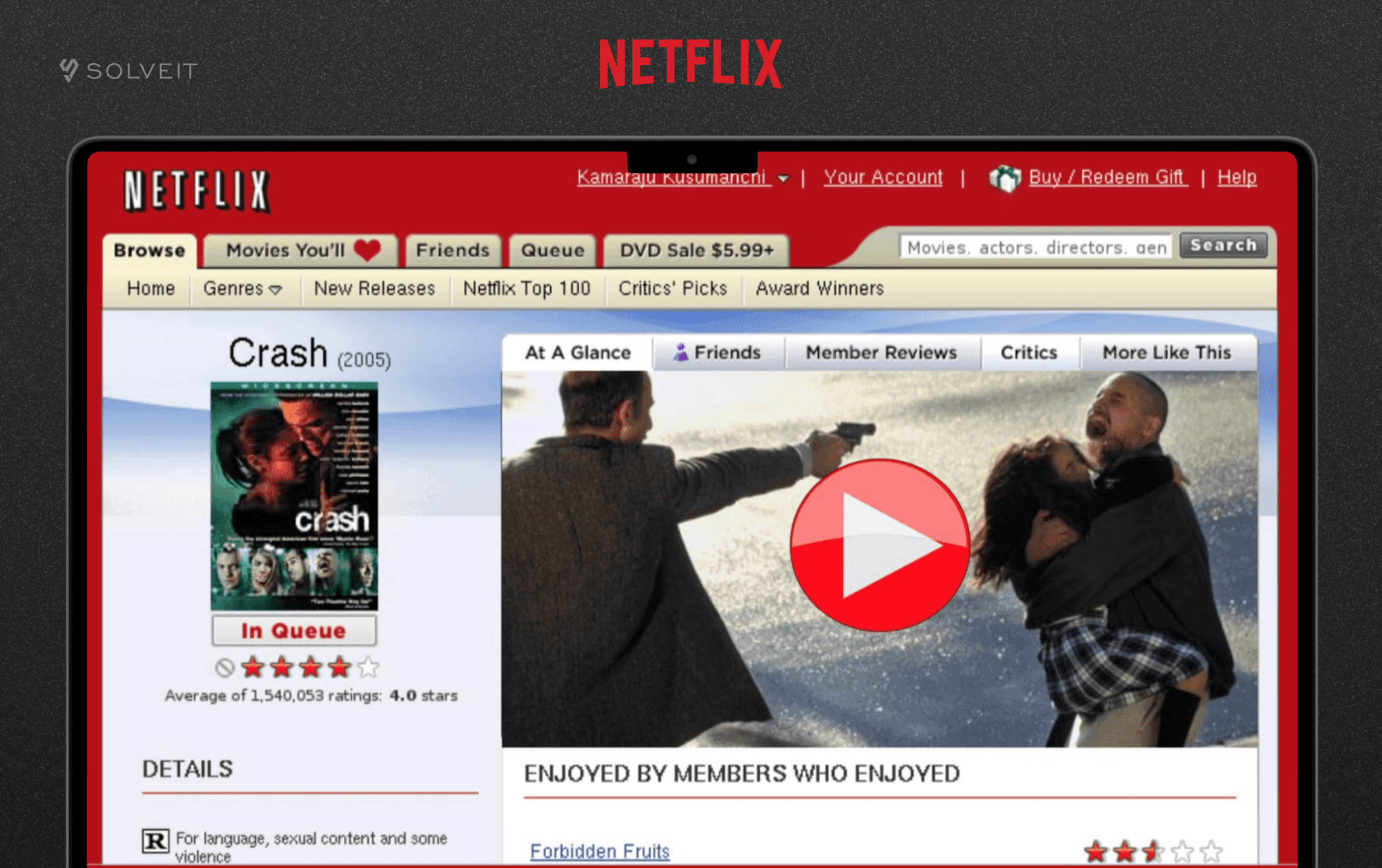 Netflix MVP Example