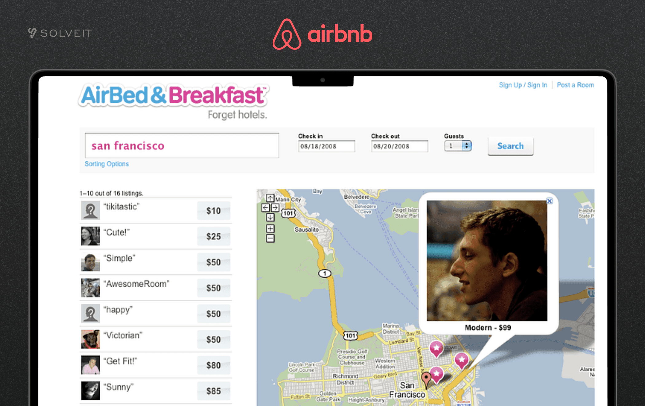 AirBNB MVP Example