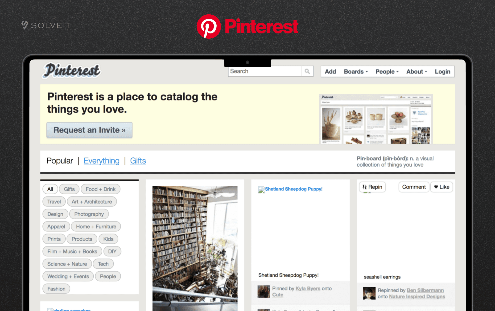 Pinterest MVP Example