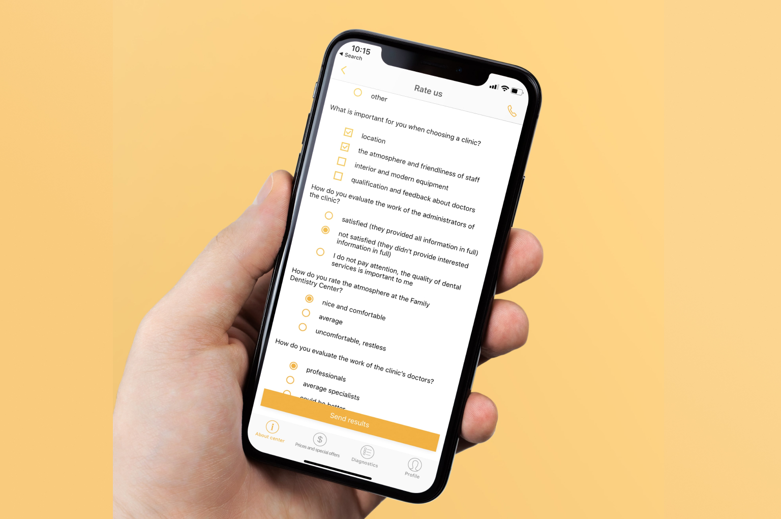 dynamic-survey-sample-dental-mobile-app